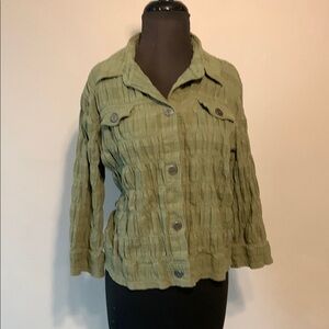 Christopher Banks Olive Green Women's Jacket Size Large